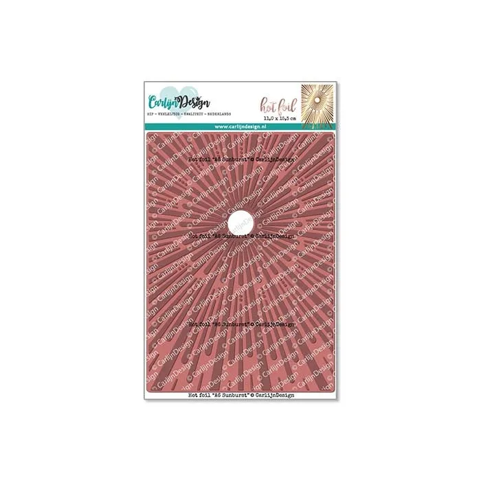 CarlijnDesign CDHF-0019 hot foil Sunburst A6 11x15,3