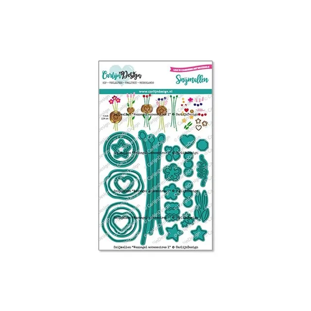 CarlijnDesign Waxzegel 1 CDSN-0222 dies vokssegl blomst