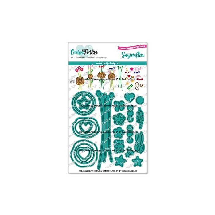 CarlijnDesign Waxzegel 1 CDSN-0222 dies vokssegl blomst