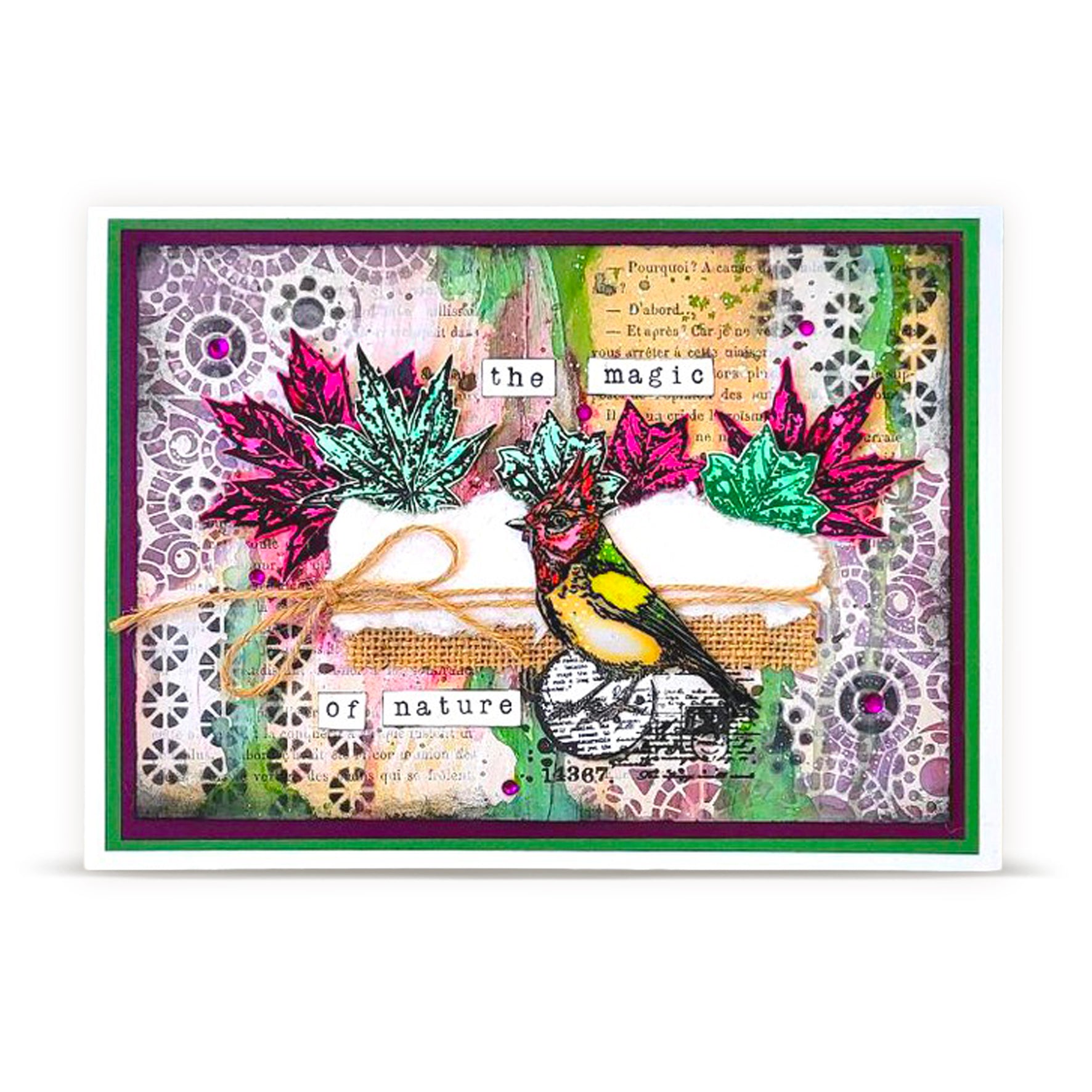 Aall and Create PC-274 Prendre Son Envol sjablong 15x15