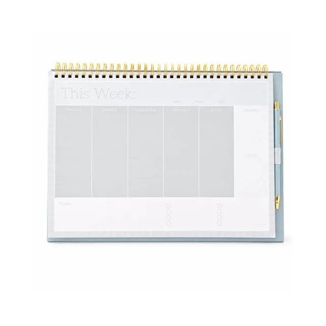 KaiserCraft Essentials spiral skrivebordskalender 2027 med penn
