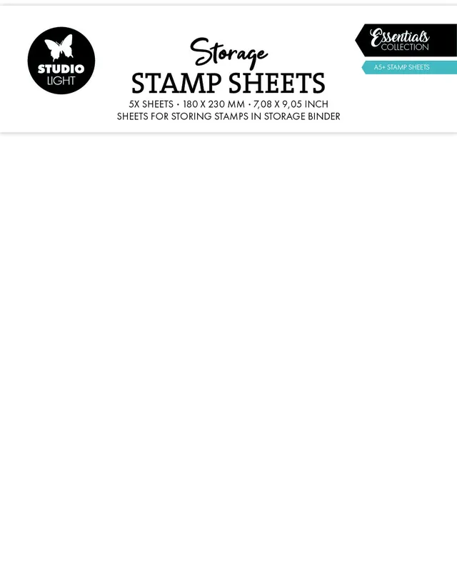 Studio Light Essentials Storage stempelark A5+ 5 stk klar