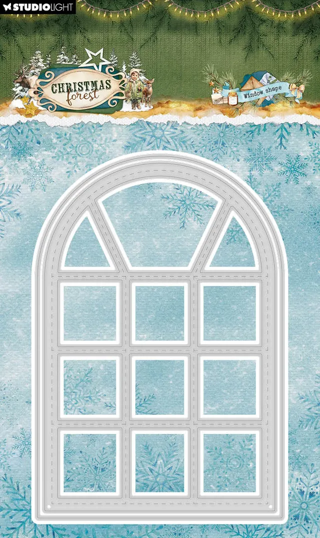 Studio Light Christmas Forest dies window shape jul