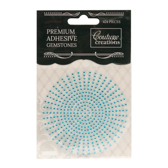 Couture Creations gems powder blue 2 mm 424 stk selvklebende