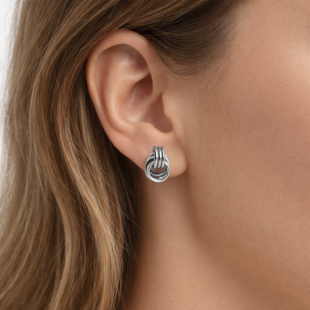 KaiserCraft Signature Jewellery Kiara Knot øredobber sølv stål