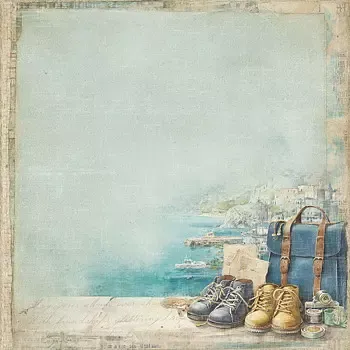Reprint Masculine Moments Travel mønsterpapir 30x30