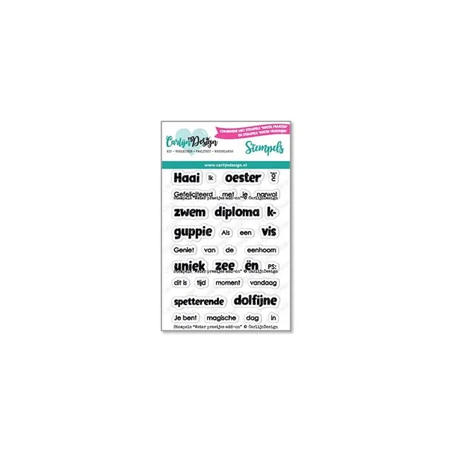 CarlijnDesign Water Praatjes CDST-0124 stempelsett A7