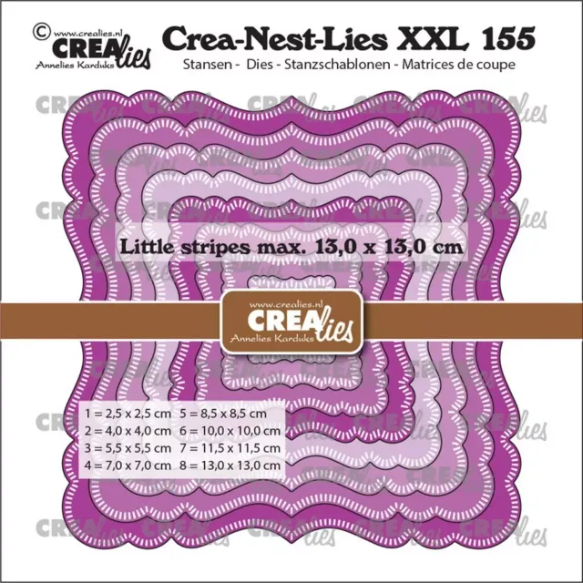 Crealies Crea-Nest-Lies XXL Fantasy Square A 155 dies