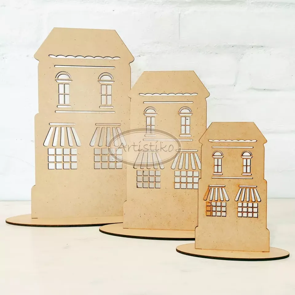 Artistiko Hus Medium dekorhus chipboard