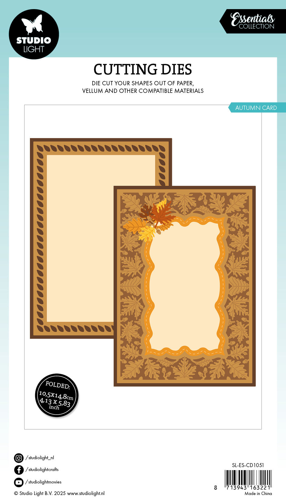 Studio Light Essentials Autumn Card dies 148x210 mm