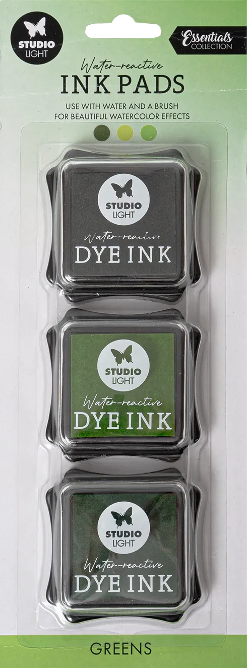 Studio Light Essentials vannreaktive stempelputer grønn 3 stk