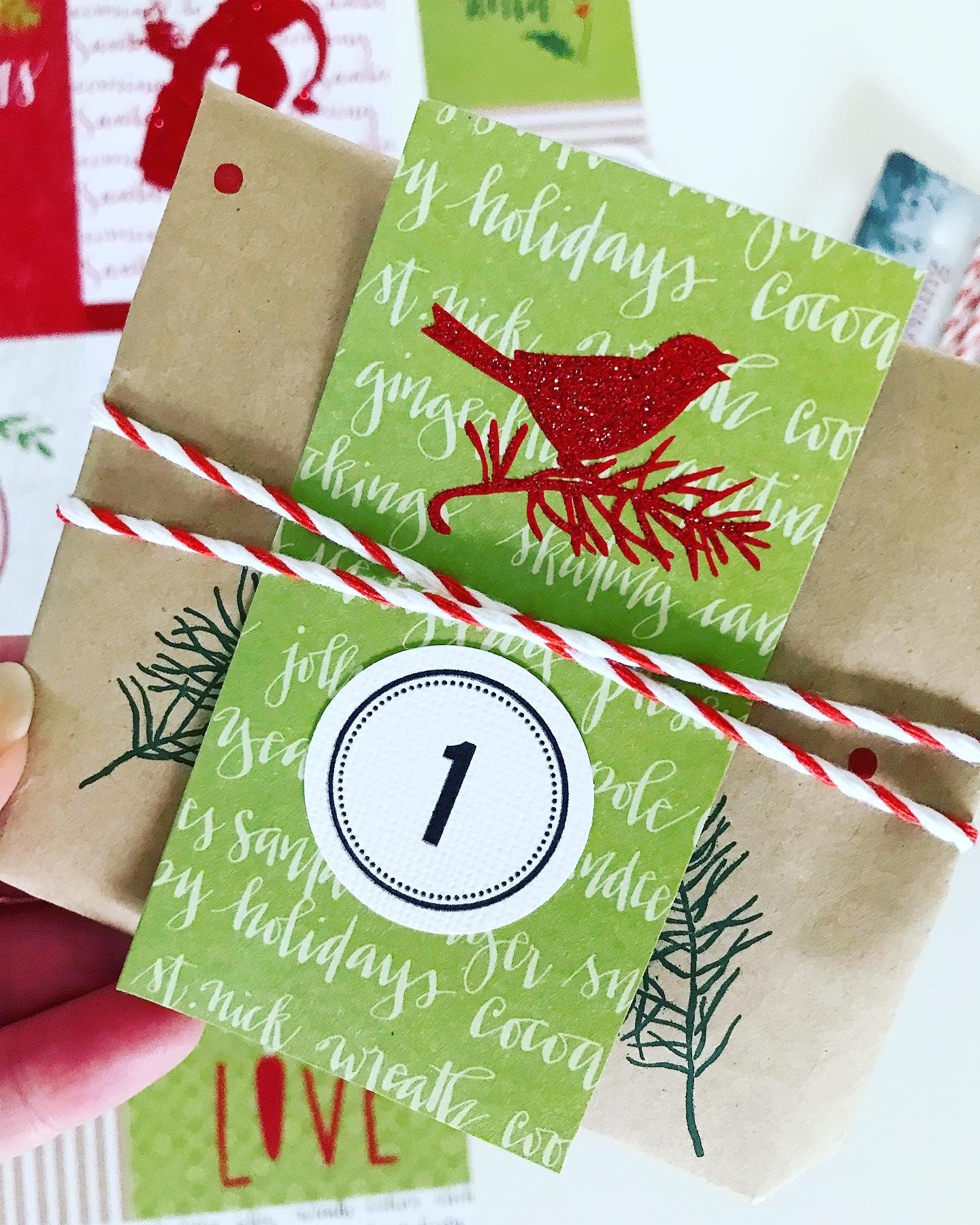 Papirglede Klippeark adventskalender merkelapper pdf