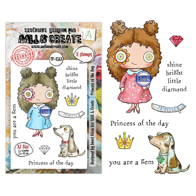 AALL & Create TP-1361 Princess of the Day stempelsett A7