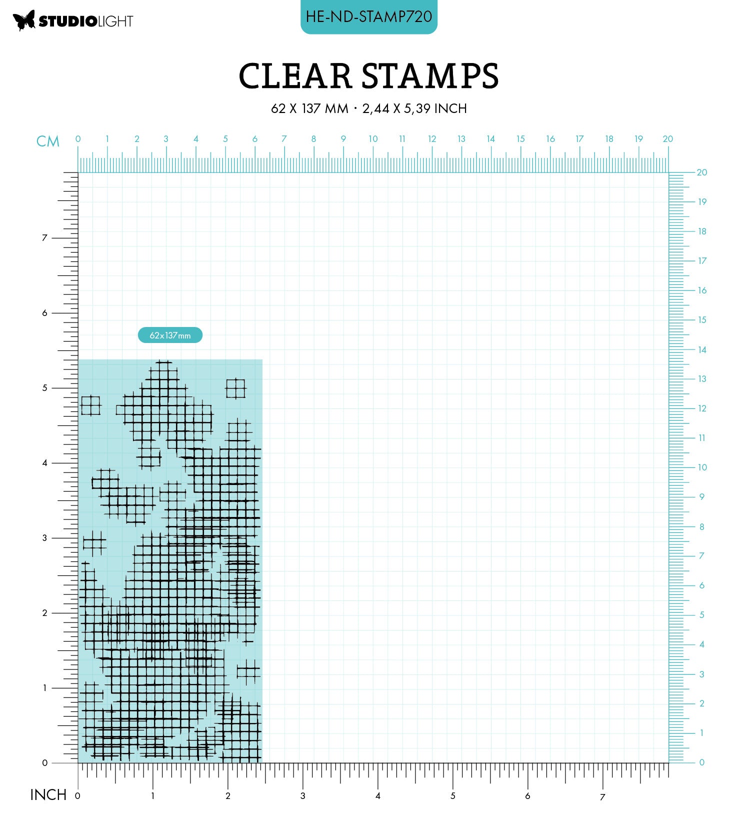 Studio Light Nature's Dream 2 stempel Grid rutenett