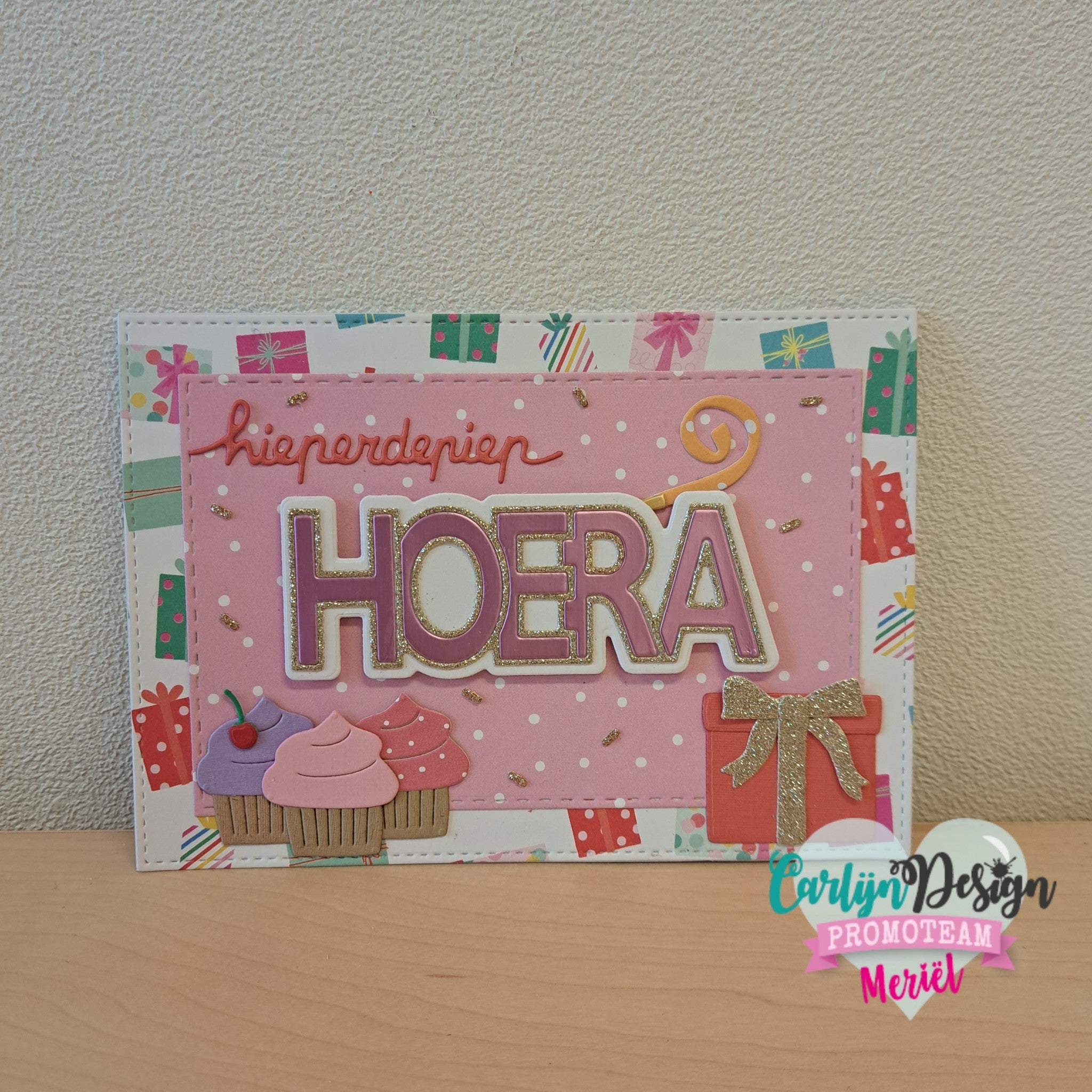 CarlijnDesign CDSN-0200 Outline Hoera dies bursdag
