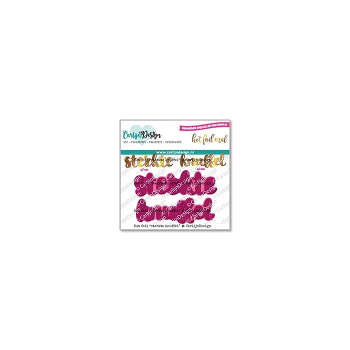 CarlijnDesign Sterkte Knuffel CDHF-0046 hot foil-plate 2 ord