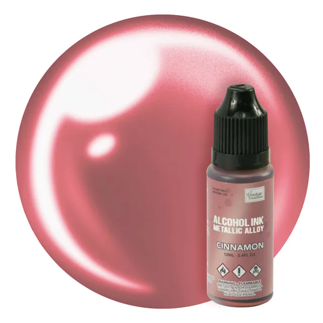 Couture Creations Alcohol Ink Metallic Alloy Cinnamon blekk 12 ml