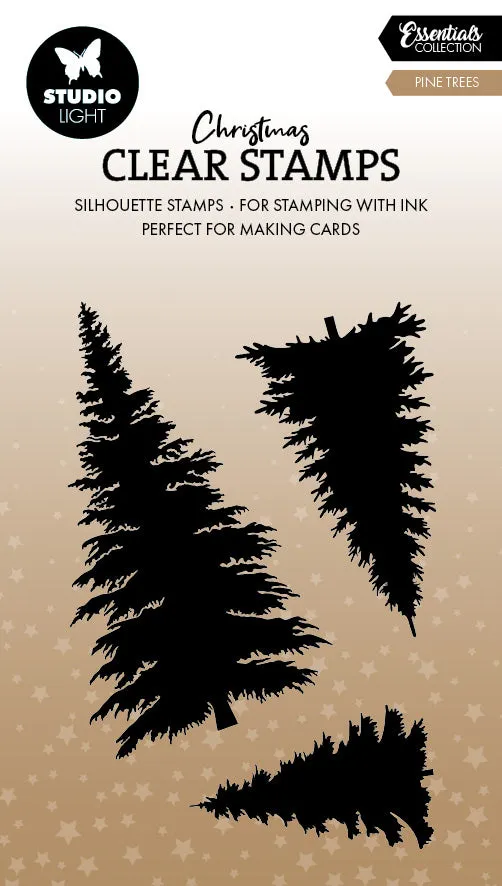 Studio Light Essentials Pine trees klarstempel furutrær