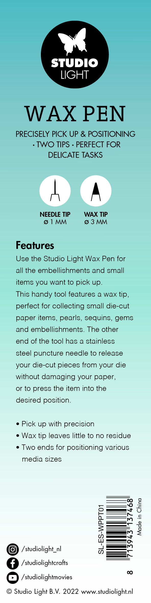 Studio Light Essentials vokspenn Pick-up Tool med 4 refill
