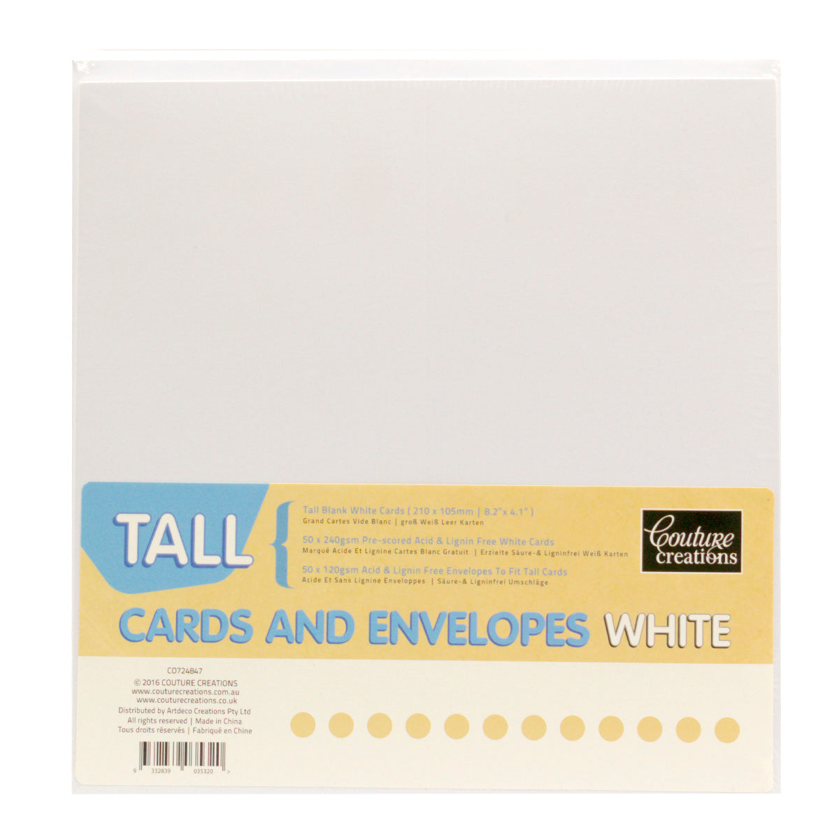Couture Creations Tall White kortsett 50+50 hvit