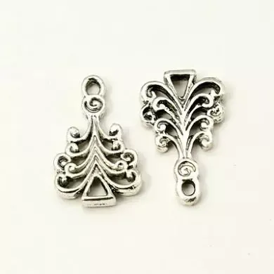 Korthobby Juletre 5 metallcharms jul