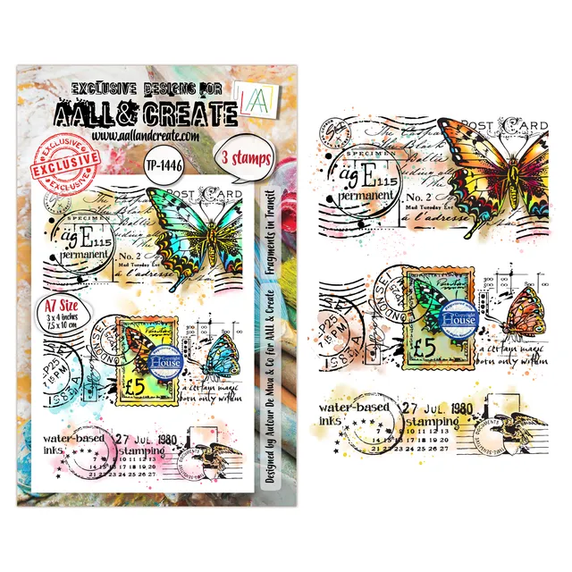 AALL & Create TP-1446 Fragments stempelsett A7 collage