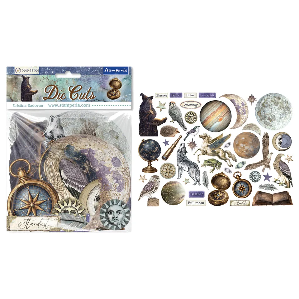 Stamperia Cosmos die-cuts assorted blomster