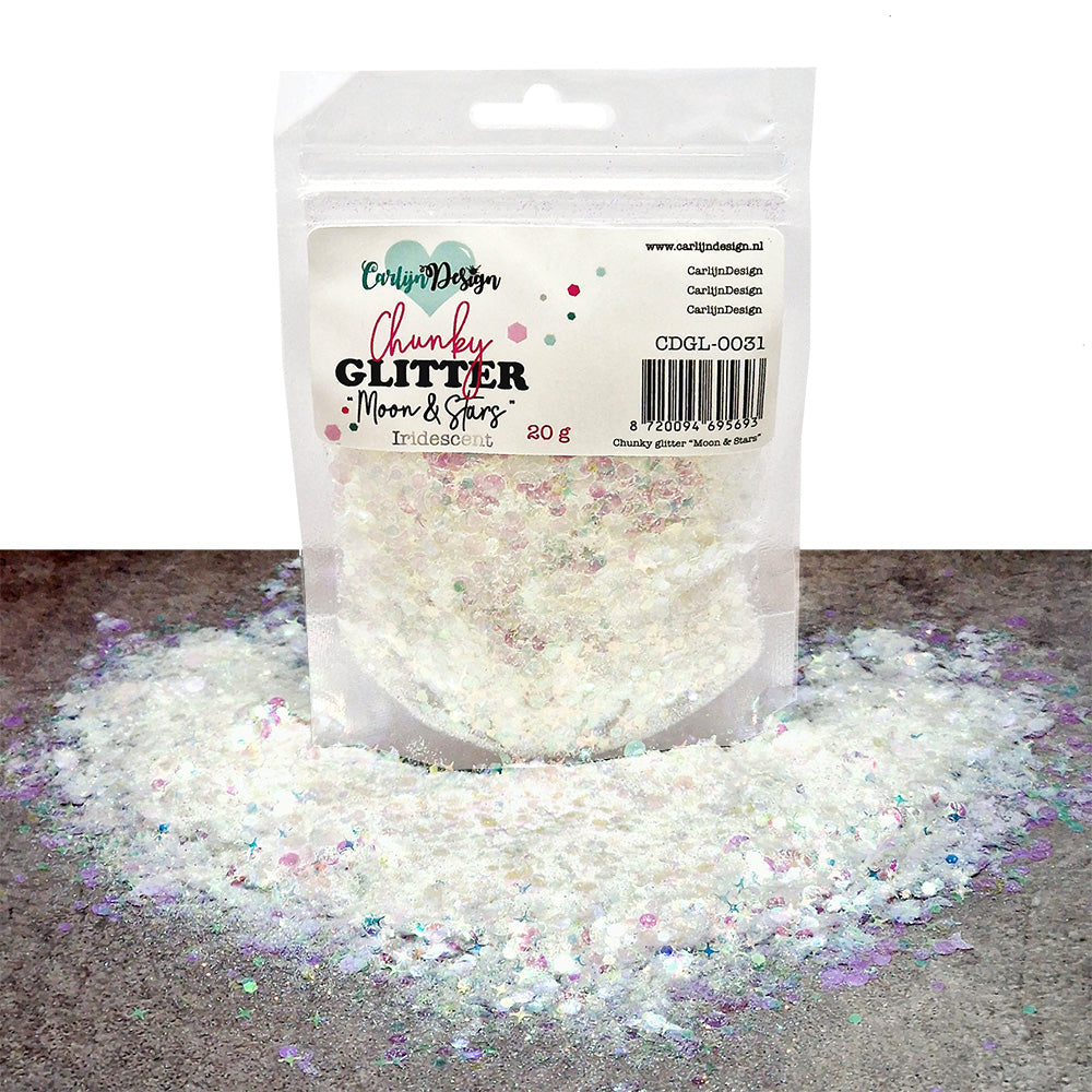 CarlijnDesign Chunky Glitter Combo Pack 6 Winter 2 glitter 6x20 g iriserende