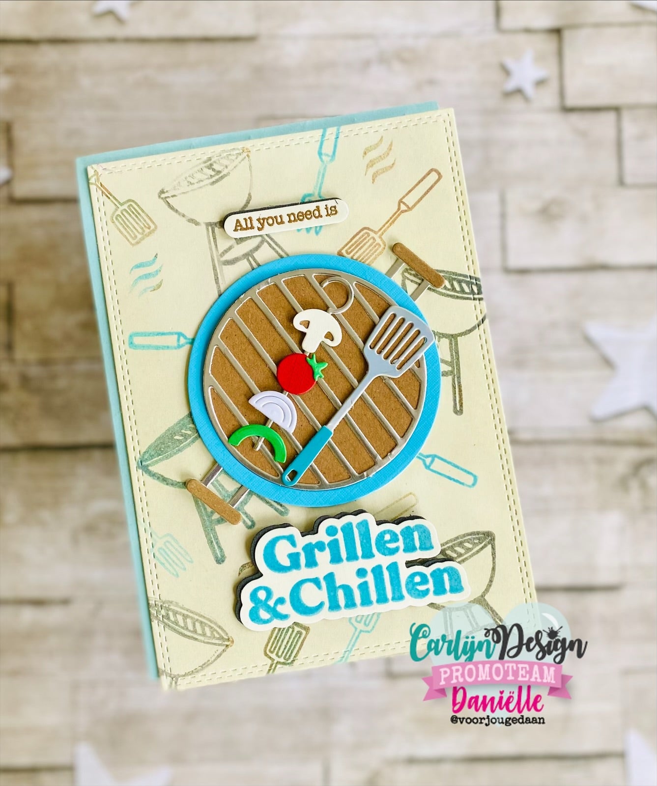 CarlijnDesign Grill Grapjes CDSN-0387 dies til stempel