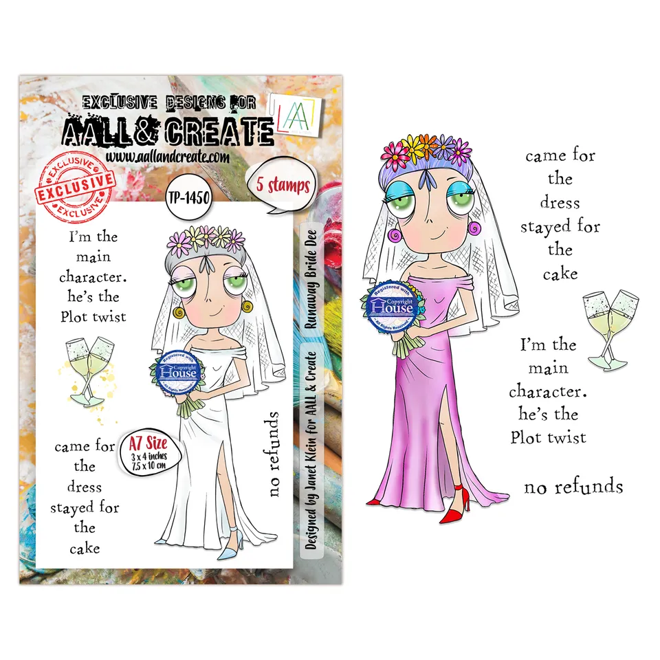 AALL & Create TP-1450 Runaway Bride Dee stempelsett