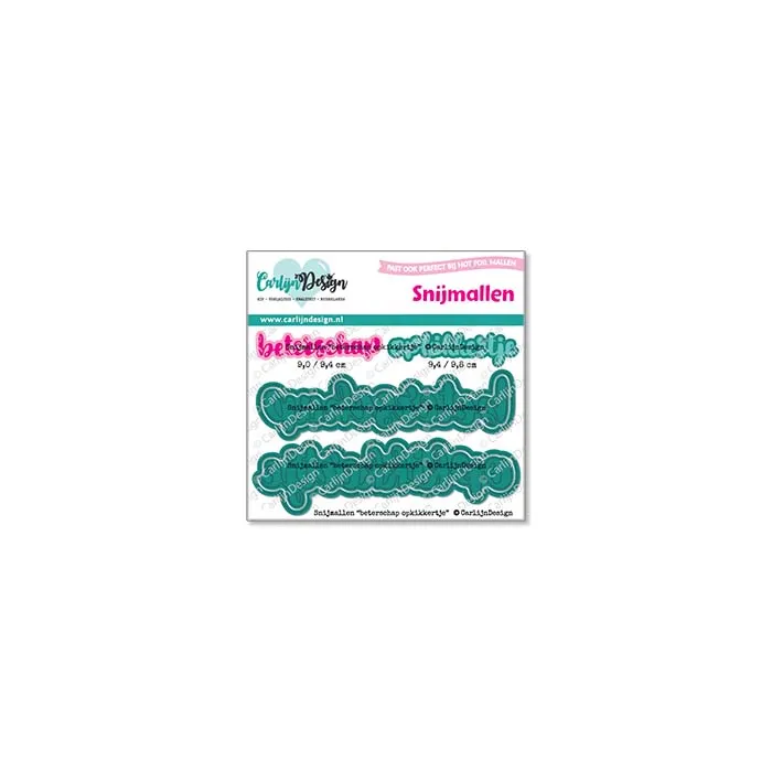 CarlijnDesign CDSN-0309 dies beterschap opkikkertj 9cm