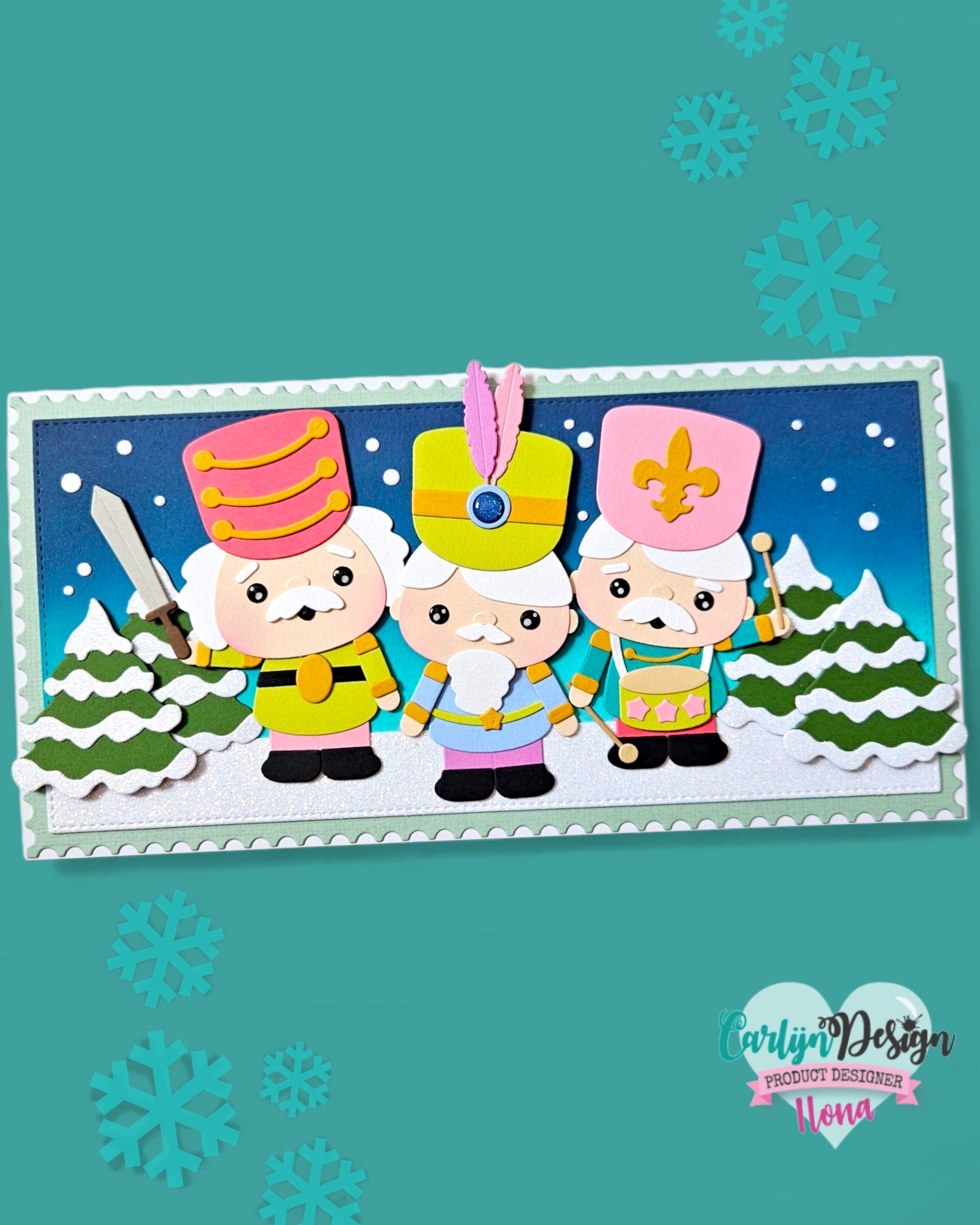 CarlijnDesign Nutty Nutcrackers CDSN-0317 dies nøtteknekker jul
