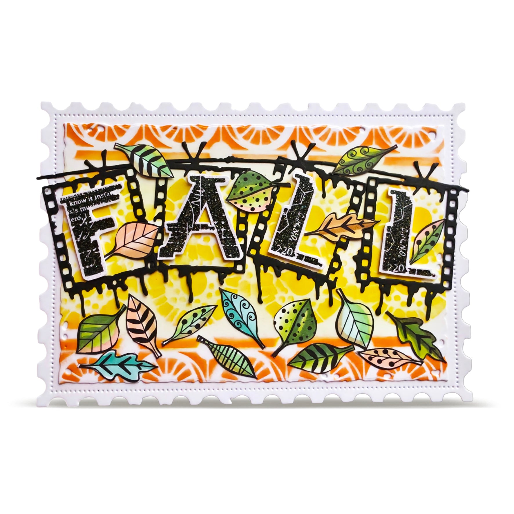 AALL & Create PC-279 Tout En Frises sjablong 15x15 cm
