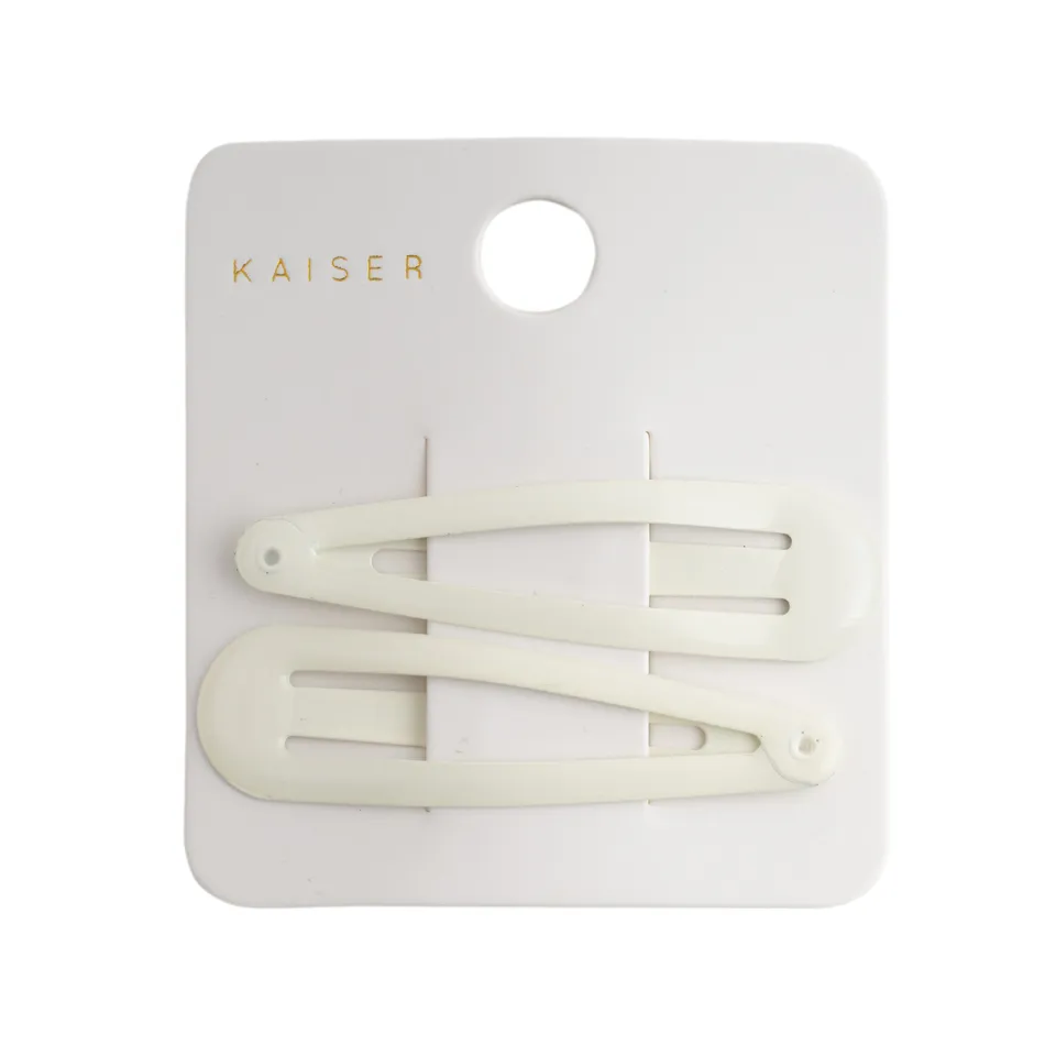 KaiserCraft Puffed Hair Clips hårspenner krem 2 stk