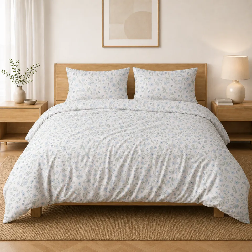 KaiserCraft Evergreen sengesett floral queen 210x210 cm