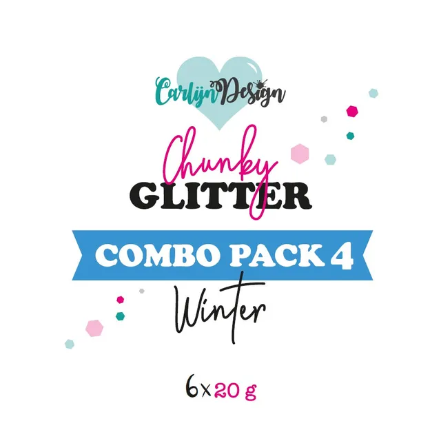 CarlijnDesign Chunky Glitter Combo Pack 4 Winter 6x20g