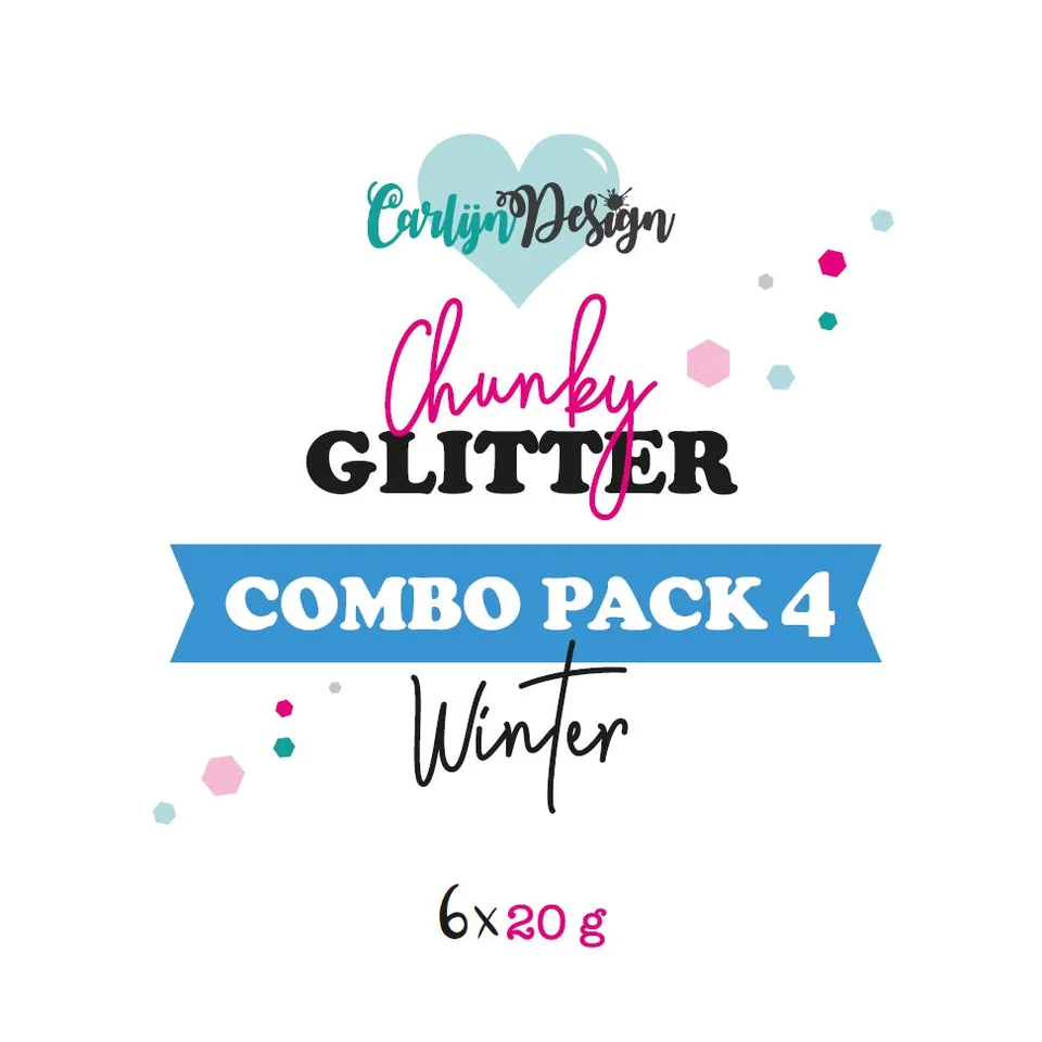 CarlijnDesign Chunky Glitter Combo Pack 4 Winter 6x20g
