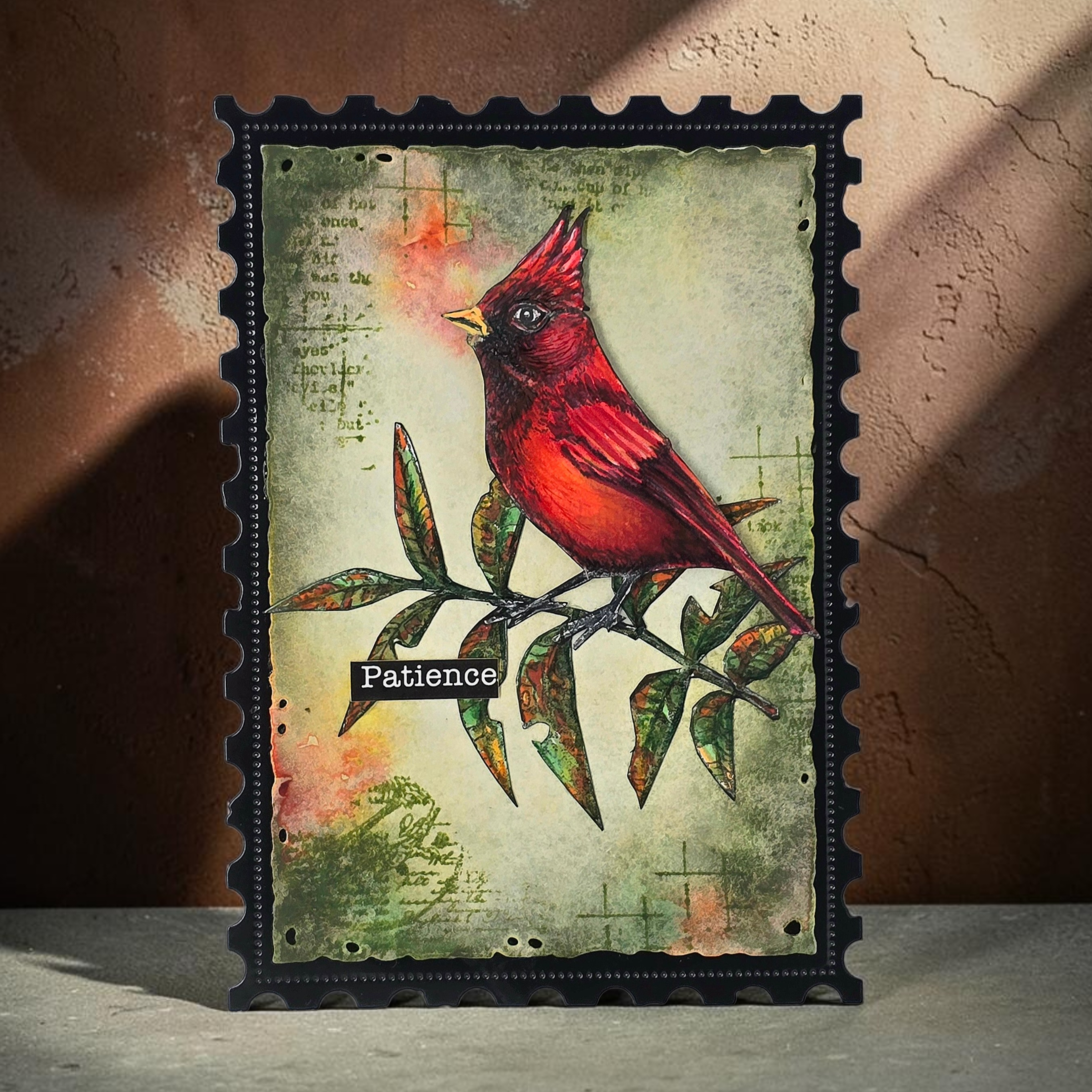Aall and Create TP-1352 Cardinal Stare stempel A7 fugl