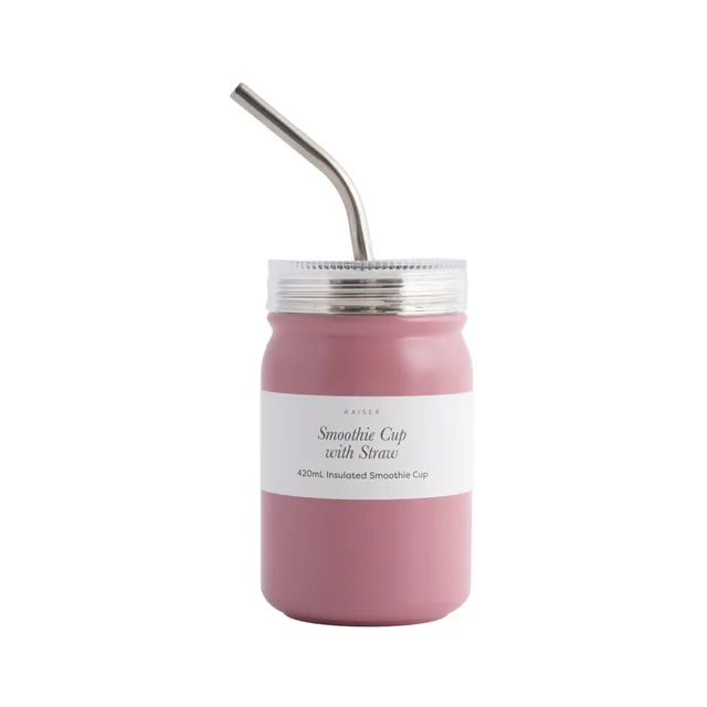 KaiserCraft House Series smoothiekopp 420 ml støvrosa