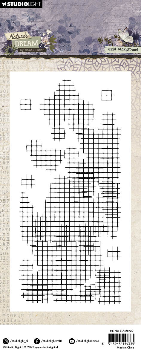 Studio Light Nature's Dream 2 stempel Grid rutenett