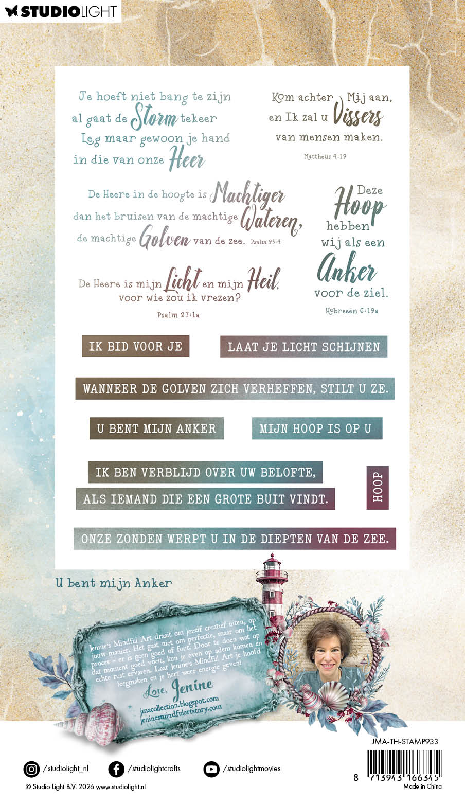 Studio Light Jenines stempel Tide of Hope anker clearstamp