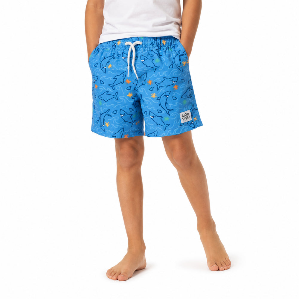 KaiserCraft Good Vibes badeshorts Shark Waters gutt