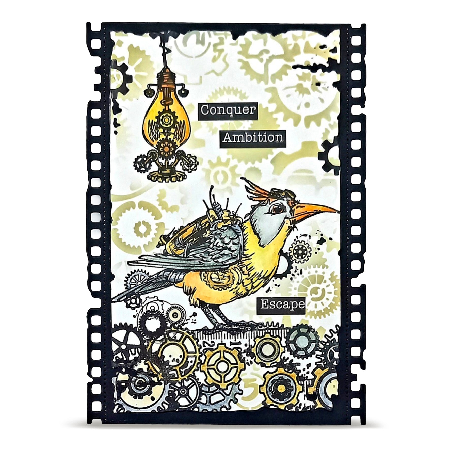 AALL & Create TP-1452 Gearfeather stempelsett A6 2 stk