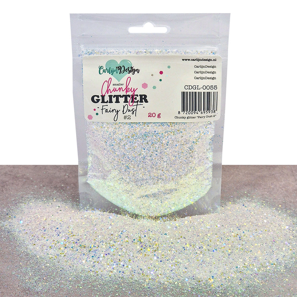 CarlijnDesign Combo Pack 9 Fairy Dust glitter 6x20g iriserende