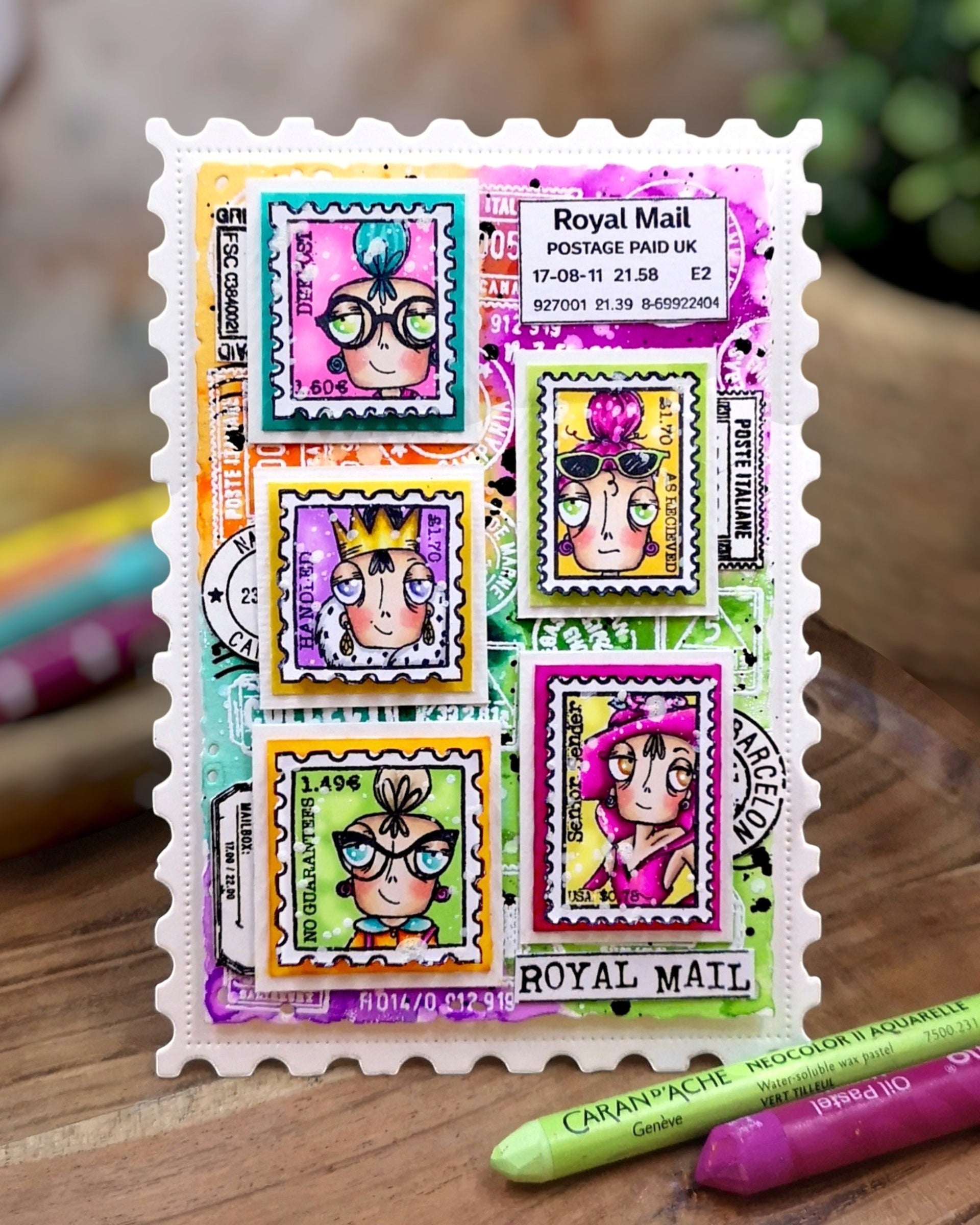 AALL & Create TP-1378 Miss Dee First Class stempelsett A7