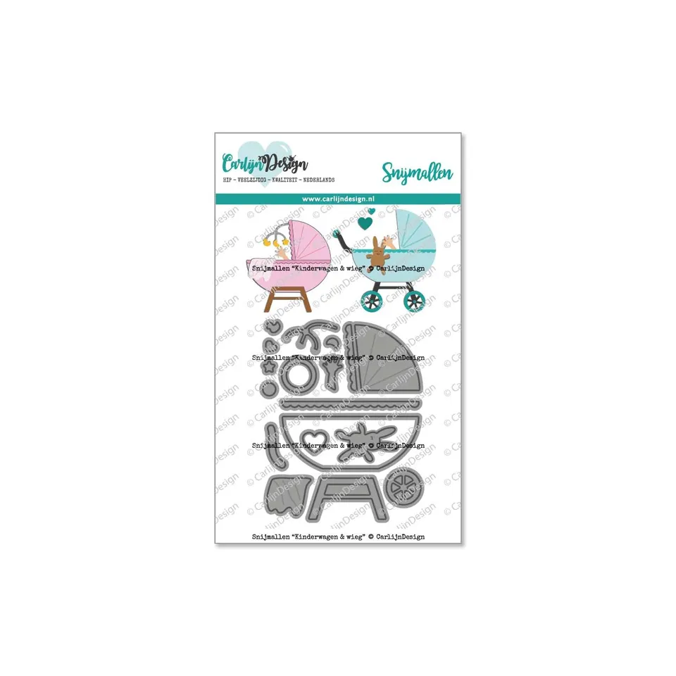 CarlijnDesign CDSN-0152 barnevogn og vugge dies baby
