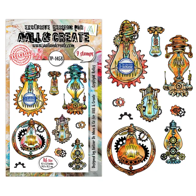 Aall and Create Coglight Relics TP-1458 stempelsett A6