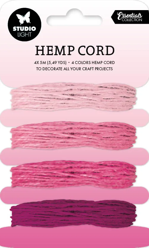 Studio Light Essentials hamptråd rosa 4 farger