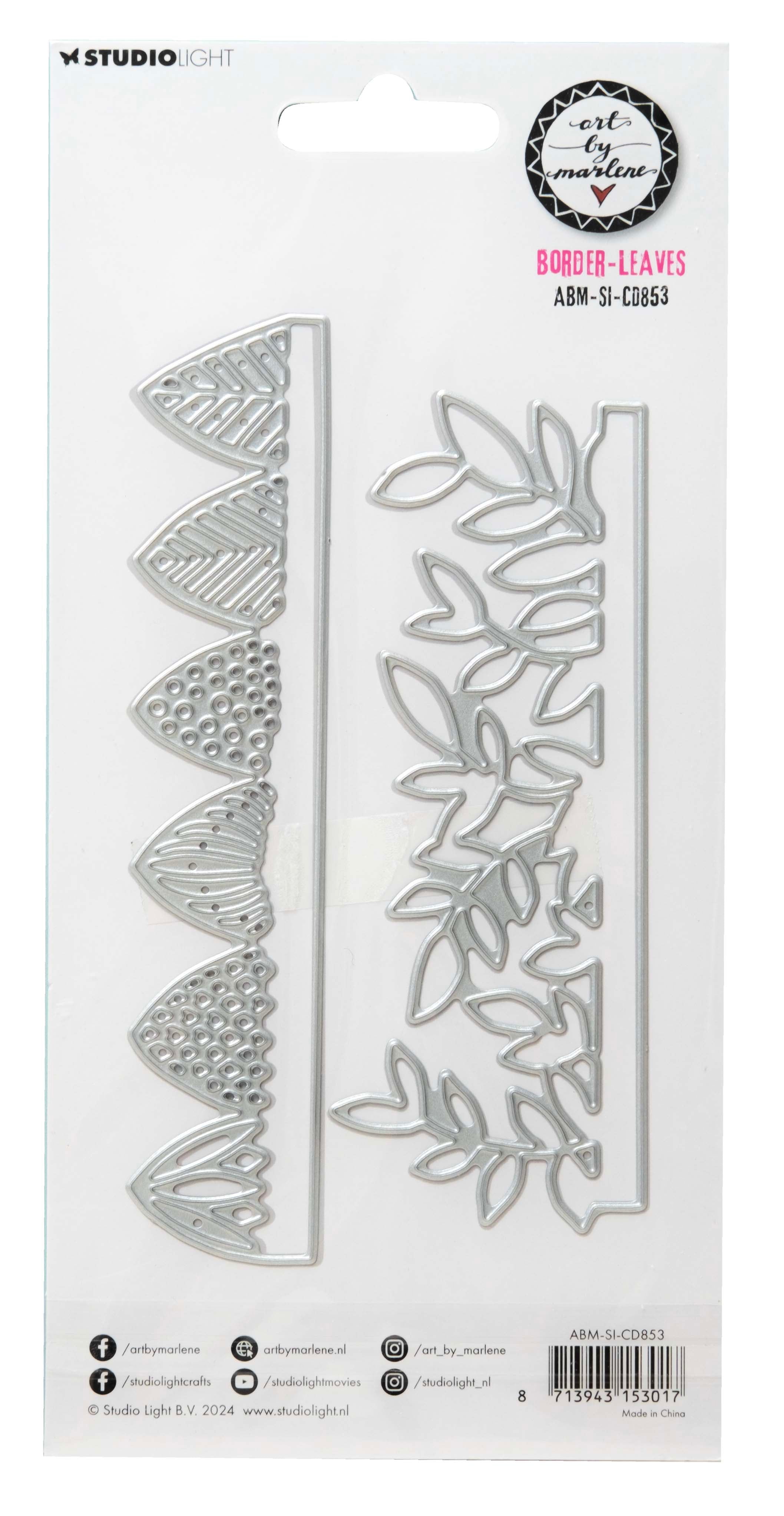 Studio Light Art by Marlene Border-leaves dies bladkant