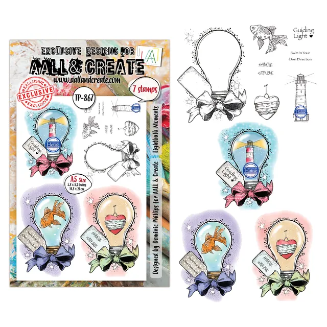 Aall and Create TP-867 Lightbulb Moments stempelsett A5